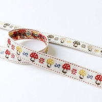 日本紐釦貿易 チロルテープ きのこ 5m巻 巾約16mm DAI144-33-45-5M 1セット(5m巻)（直送品）