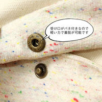 日本紐釦貿易 バネホックブラックニッケル直径13mm 6組 F12-13 1セット3袋(1袋あたり6組（直送品）