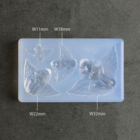 亀島商店 ラブリー レジンクラフト用 ソフトモールド 天使 1個入 KAM-REJ-461 1セット(2個)（直送品）