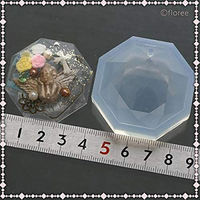 亀島商店 レジンクラフト用 ソフトモールド ジュエリー 八角形 プロ用 KAM-REJ-485 1セット(2個)（直送品）