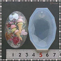 亀島商店 レジンクラフト用 ソフトモールド ジュエリー 長丸 プロ用 KAM-REJ-486 1セット(2個)（直送品）