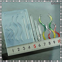 亀島商店 スティック レジンクラフト用 ソフトモールド 角ライン&ウエーブ 1個入 KAM-REJ-538 1セット(2個)（直送品）