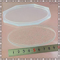 亀島商店 プレート レジンクラフト用 ソフトモールド プレートI 楕円 1個入 KAM-REJ-546 1セット(2個)（直送品）