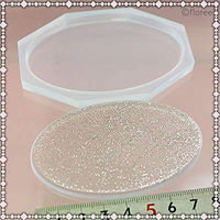 亀島商店 プレート レジンクラフト用 ソフトモールド プレートL 楕円 1個入 KAM-REJ-549 1セット(2個)（直送品）