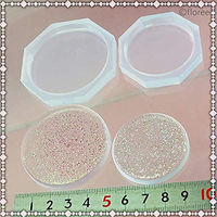 亀島商店 プレート レジンクラフト用 ソフトモールド プレートH 丸 1組入 KAM-REJ-545 1セット(2個)（直送品）