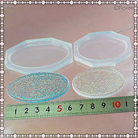 亀島商店 プレート レジンクラフト用 ソフトモールド プレートK 楕円 1組入 KAM-REJ-548 1セット(2個)（直送品）