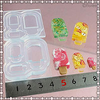 亀島商店 スイーツ レジンクラフト用 ソフトモールド アイスキャンディー 1組入 KAM-REJ-552 1セット(2個)（直送品）