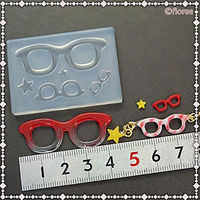 亀島商店 フレーム レジンクラフト用 ソフトモールド メガネフレーム 1個入 KAM-REJ-559 1セット(2個)（直送品）