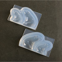 亀島商店 アニマル レジンクラフト用 ソフトモールド おすわりブタ立体型 1組入 KAM-REJ-564 1セット(2個)（直送品）