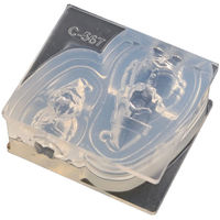 亀島商店 クリスマス レジンクラフト用 ソフトモールド サンタクロース立体型 1組入 KAM-REJ-567 1セット(2個)（直送品）