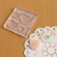 亀島商店 アニマル レジンクラフト用 ソフトモールド ミール皿 ネコ型 1個入 KAM-REJ-618 1セット(2個)（直送品）