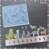 アニマル レジンクラフト用 ソフトモールド ラブラドールシルエット 取り付けリング付き 1個入 KAM-REJ-622 1セット(2個)（直送品）