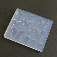 亀島商店 レジンクラフト用 ソフトモールド アニマルシリーズ ぷっくり蝶々 KAM-REJ-634 1セット(2個)（直送品）