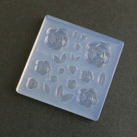 亀島商店 レジンクラフト用 ソフトモールド フラワーシリーズ ぷっくり薔薇 KAM-REJ-635 1セット(2個)（直送品）