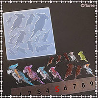 亀島商店 レジンクラフト用 ソフトモールド アニマルシリーズ オウムシルエット KAM-REJ-632 1セット(2個)（直送品）