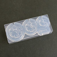 亀島商店 レジンクラフト用 ソフトモールド フラワー立体型A 花芯型付き 1組入 KAM-REJ-646 1セット(2個)（直送品）