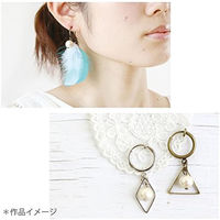 日本紐釦貿易 フープイヤリング 5組入り 外径13mm アンティークゴールド KE172-AG 1セット(5組入×2袋、合（直送品）