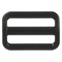 Y.K.K プラスチックパーツ プラパーツ アジャスター 黒 39mm巾 2個入 LA38-580 LA38-S-580（直送品）