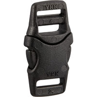 日本紐釦貿易 Y.K.K プラスチックパーツ プラパーツ バックル 黒 8mm巾 5個入 LB8-580 1セット(10個)（直送品）