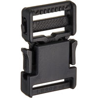 日本紐釦貿易 Y.K.K プラスチックパーツ プラパーツ バックル 黒 20mm巾 LB20-580 1セット(10個)（直送品）