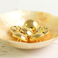 日本紐釦貿易 金属ボタン ドーム型 6個入 φ21mm ゴールド M230-21-G 1セット(3個入)（直送品）