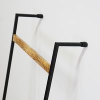 ポッシュリビング ウォールハンガー W32×D10.5×H100cm マンゴーウッド/アイアン 41349 1個（直送品）