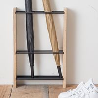 ポッシュリビング アンブレラスタンド W30×D8×H46cm マンゴーウッド/アイアン 41311 1個（直送品）