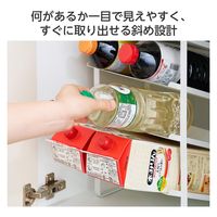 ボトルラック キッチン収納 シンク下 ボトルストッカー KAWBTRCPTAWH  エレコム 1個