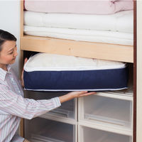 アストロ 羽毛布団を薄く収納するケース紺2枚組 131-36 1セット(2枚)（直送品）