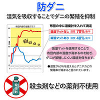 アストロ ドライ&ドライ 防ダニ抗菌防臭!吸湿マット ダブル 614-99 1枚（直送品）