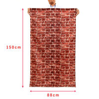 アストロ ポリエステル巾着 レンガ柄 150×88cm 820-86 1枚（直送品）