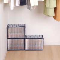 アストロ B6判サイズ(コミックス)収納ケース 3枚組 麻の葉柄 822-21 1セット(3枚)（直送品）