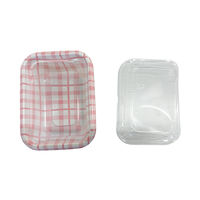 まるき フードパック ランチパック ピンク チェック柄 S 5枚入