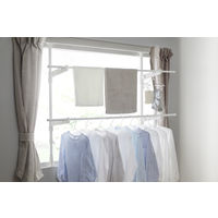 アイリスオーヤマ 窓枠物干し　ホワイト MWー190NR 1台