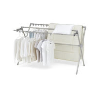 アイリスオーヤマ ふとん干しダブルバー付き　グレー CSPXー230S 　1セット（3台）