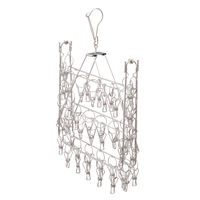 アイリスオーヤマ ステンレスピンチハンガー PIHー50SH 　1セット（3台）