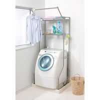 アイリスオーヤマ オールステンレスランドリーラック　ホワイト ASー192LR 1セット（3台）