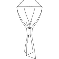 セブンユニフォーム ワンタッチタイサイズ/フリー ブラック GY7014-9 1セット(5枚)（直送品）