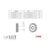 アイ・オー・テクノロジーズ 3A EPDMヘルールガスケット 1/4インチ　3A-GK-EPDM-0025　1セット（1個×30）（直送品）