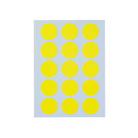 ニチバン マイタック カラーラベル 20mm 黄 ML-171N2 1セット(1袋×5)