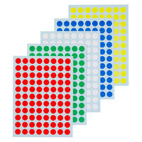 ニチバン マイタック カラーラベル 8mm 混色 ML-120N 1セット(1袋×5)