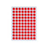 ニチバン マイタック カラーラベル 8mm 赤 ML-151N1 1セット(1袋×5)