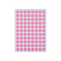 ニチバン マイタック カラーラベル 8mm 桃 ML-151N11 1セット(1袋×5)