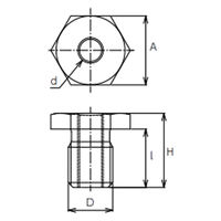 キトー リフティングポイントオプション(ねじ変換アダプター) LPV3048 1個（直送品）