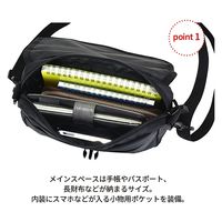 スワン CAPTAIN STAG ショルダーバッグ 1321 ブラック 1個（直送品）