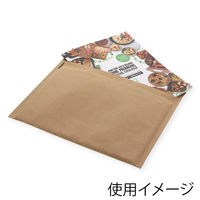 【アウトレット】【Goエシカル】訳あり 紙製クッション封筒　L　茶　1パック（5枚入）　シモジマ