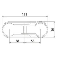 ＮＴＹ　単管用ジョイント　ＮＴＹーＴＡ７ 「ＮＴＹーＴＡシリーズ」　1セット（4個入）（直送品）
