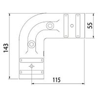 ＮＴＹ　単管用ジョイント　ＮＴＹーＴＡ１９ 「ＮＴＹーＴＡシリーズ」　1セット（4個入）（直送品）