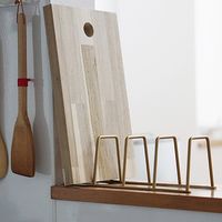 ポッシュリビング ブックスタンド アンティークゴールド W30×D9×H10cm アイアン 63192 1個（直送品）