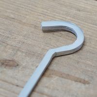 ポッシュリビング Sフック ロングL　W4×D0.5×H58cm アルミニウム 63991 1個（直送品）